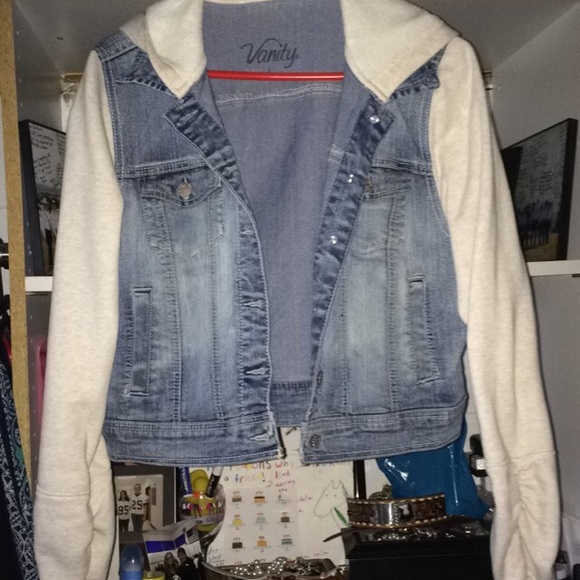 Denim hoodie
