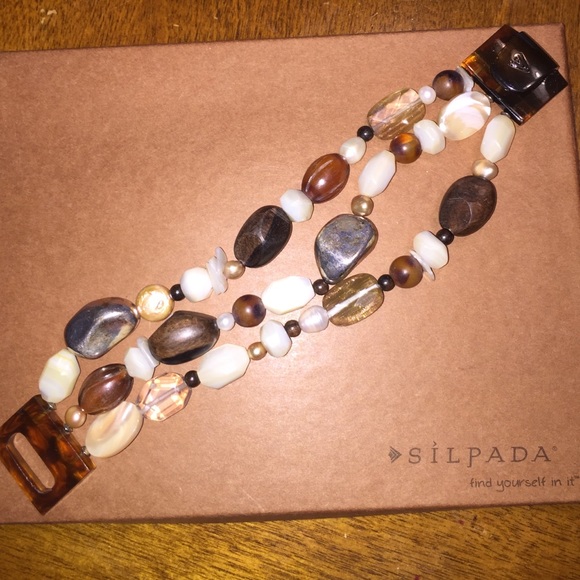 Retired Silpada 3 strand bracelet