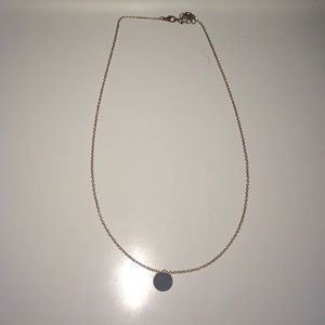 Gold Detailed Circle Necklace