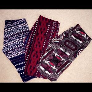 Charlotte Russe Printed Leggings Bundle