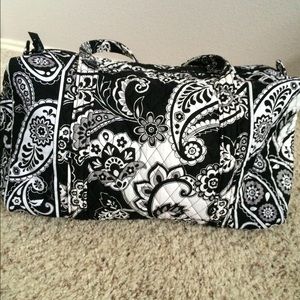 Vera Bradley Small Duffle Bag- Midnight Paisley