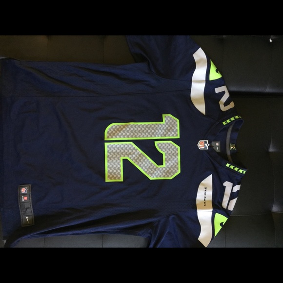 Seattle Seahawks on field jersey