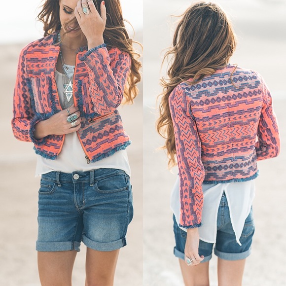 *SALE* Cropped Boho Tweed Blazer