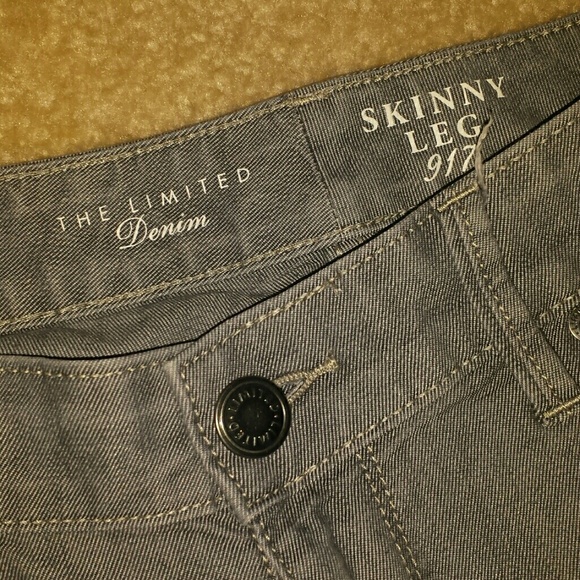 Gray petite skinny jeans size 10 petite