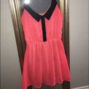 Coral summer dress