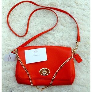 💕HP💕 Coach Orange Mini Crossbody