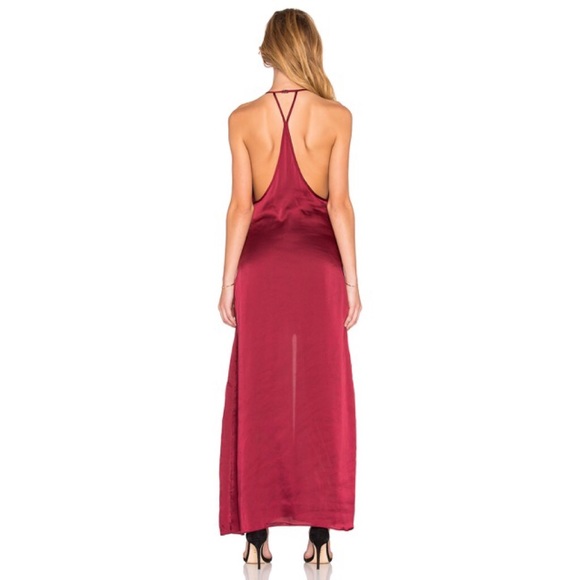 Satin Burgundy Dress NWT
