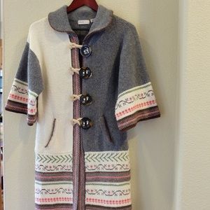 Anthropologie sleeping on snow sweater coat S