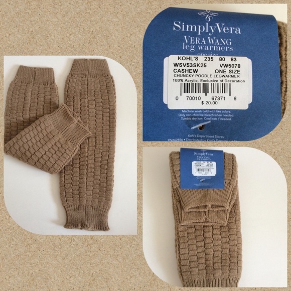 4/$25 π LAST PAIR! Vera Wang legwarmers! - Picture 3 of 5