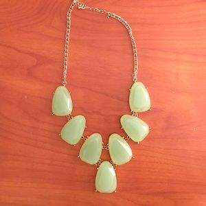 Light green stone necklace