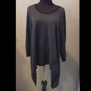 Black and Grey Long Sweater