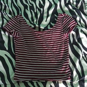 Striped crop top