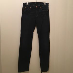7 For All Man Kind High Waisted Straight Leg Jeans