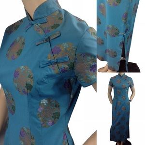 SOLD Alfred Shaheen Dress Exotic Asian Hostess Wiggle S