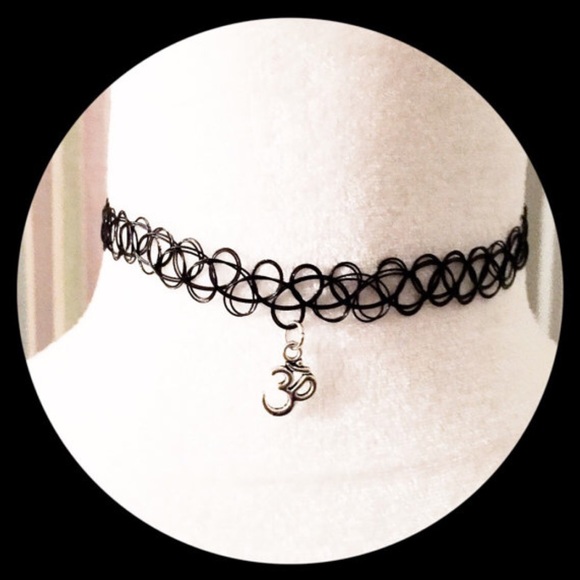 Artisan Made OM Tattoo Choker Necklaces
