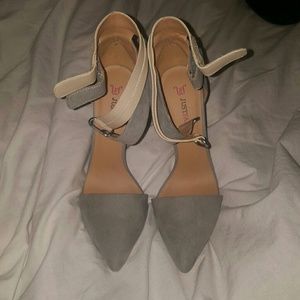 JustFab pump stappy heels