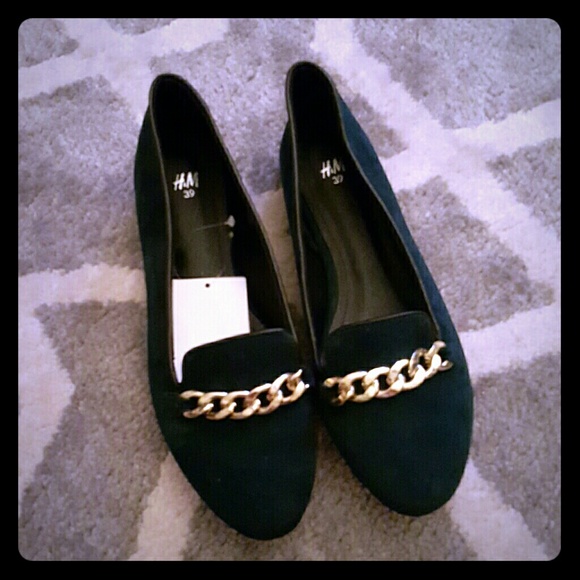 Velvety flat loafers