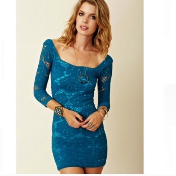 FP body con 3/4 sleeve dress
