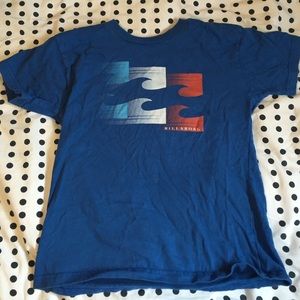 Blue billabong shirt size 7