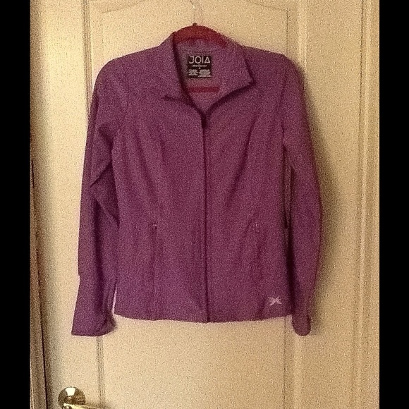 Purple workout jacket by JOIE