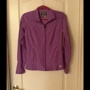 Purple workout jacket by JOIE