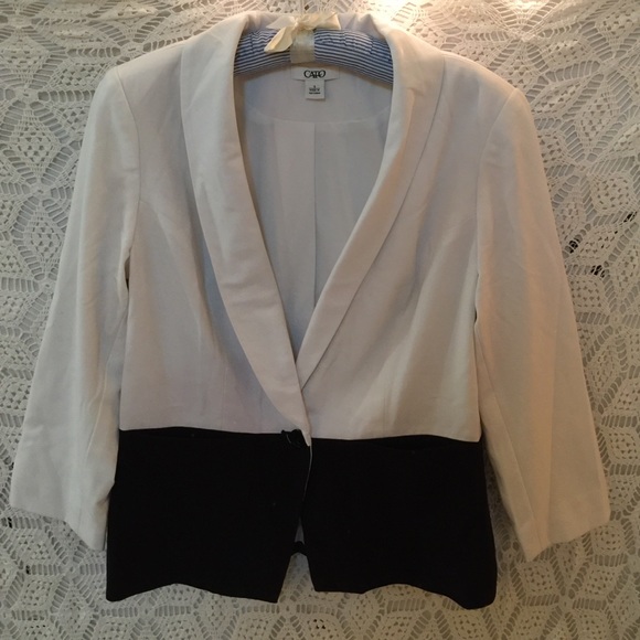 Catos Black and White Blazer