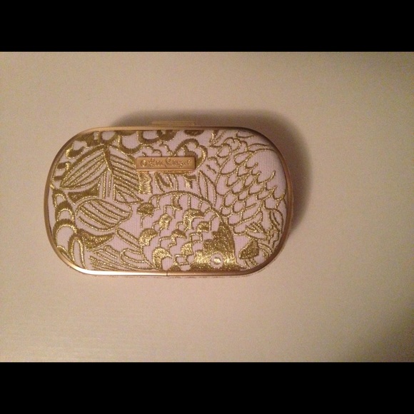 Lilly Pulitzer for Target Gold and White Clutch