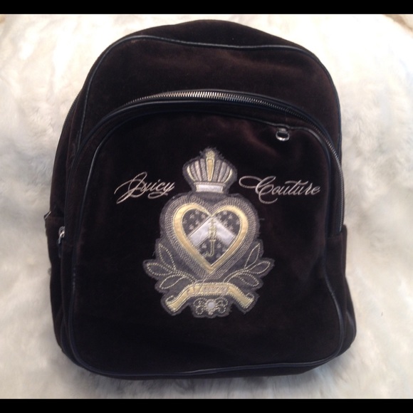 Juicy Couture Handbags - Large JUICY COUTURE Velour Backpack