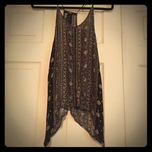 Open back bke boutique tank