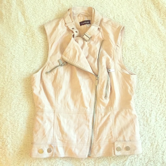 Stylish Bebe leather vest