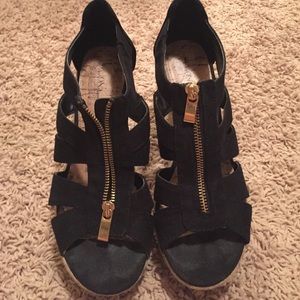 Black Zip-up Espadrilles