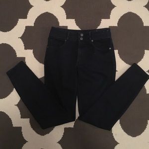 High waisted skinny jeans