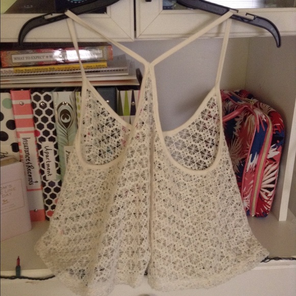 Lace Crop Tank - Picture 2 of 4