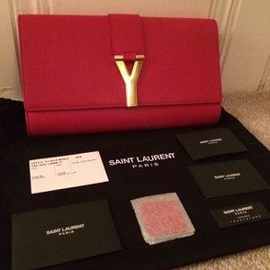 💯Authentic Saint Laurent Evening Clutch
