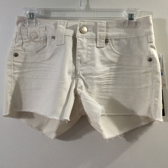 White Denim Shorts