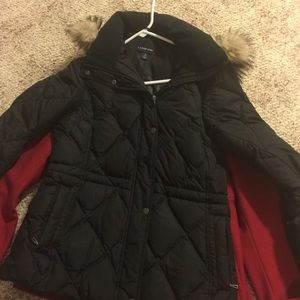 Black puffer jacket