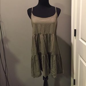 Army Green Babydoll Dress