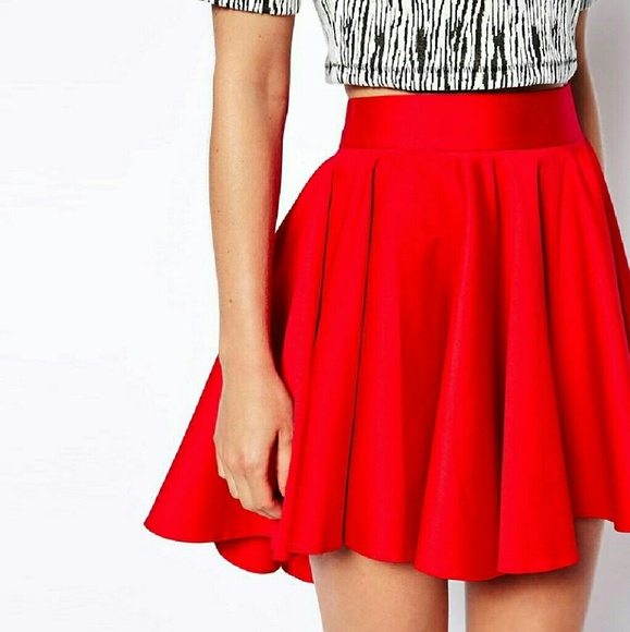 Asos Hi-Low Skater Skirt - Picture 3 of 4