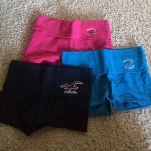 Bundle of 3 Hollister Yoga Shorts