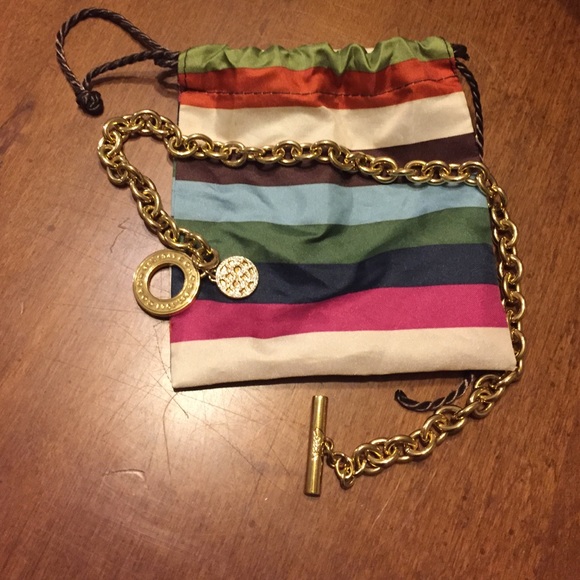 Coach gold necklace