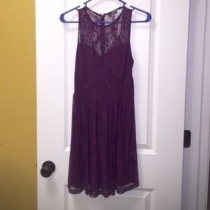 Plum lace express dress