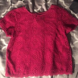 Lace crop top