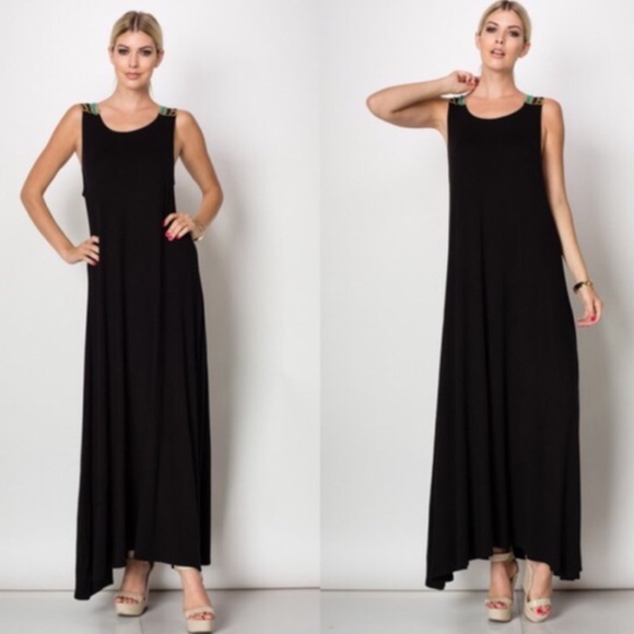 🇺🇸 LAST ONE❗️HP 7/16 Back Patched Maxi Dress#039 - Picture 2 of 4