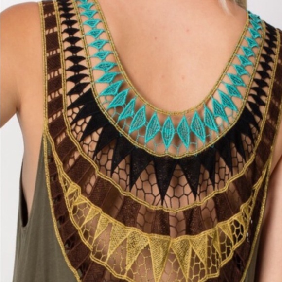 🇺🇸 LAST ONE❗️HP 7/16 Back Patched Maxi Dress#039 - Picture 3 of 4