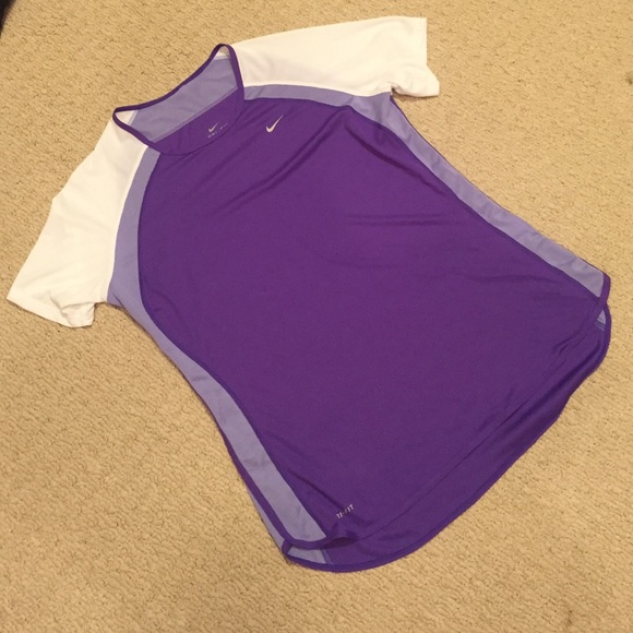 Purple Nike Dri-Fit Workout Top