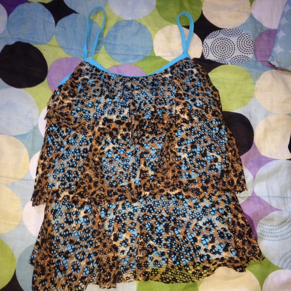 ❗️Justice cheetah print swimsuit❗️