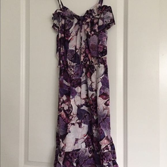 Purple floral sundress