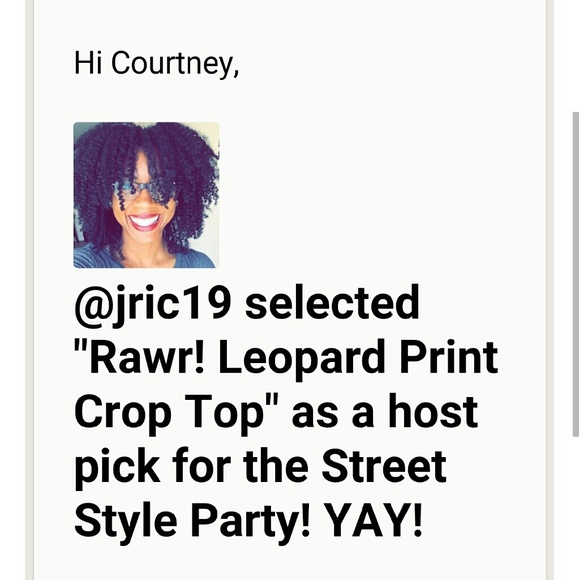 Rawr! Leopard Print Crop Top - Picture 4 of 4