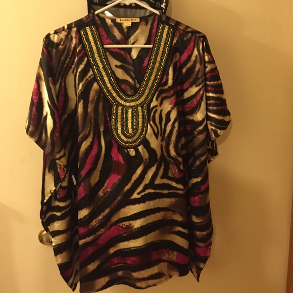 Multi-color Silk Blouse