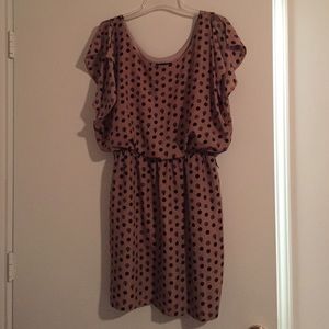 Sleeveless Brown & Black Casual Dress